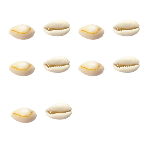10 Stück natürliche Muschelknöpfe, einzigartige Muschelform, Knopfschnallen für Modedesigner und Bastelprojekte von Dawutocap