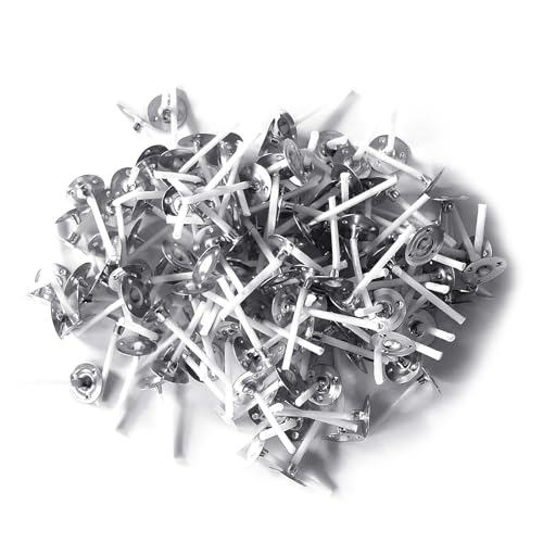 Dawutocap 200 Stück Rauchfreie Kerzendochte Aus Natürlich Beschichteter Baumwolle Mit Metalllaschen Basis Für Die Herstellung Von Teelichtkerzen Dawutocap 200 Stück Rauchfreie Kerzendochte Aus Natürlich Beschichteter Baumwolle Mit Metalllaschen Basis Für Die Herstellung Von Teelichtkerzen von Dawutocap