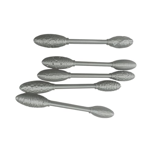 Dawutocap 5-teiliges Doppelkopf-Modellierstab, Texturroller, Textur-Werkzeug-Set, ovale Modelliermasse, Musterrollen für Bastelprojekte von Dawutocap