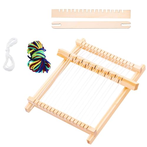 Dawutocap Handgefertigtes Naturholz-Set, einfache Einrichtungen für Erwachsene und Kinder, zum Basteln, stabile nachhaltige Materialien, pädagogisches Holzwebwerkzeug Dawutocap Handgefertigtes Naturholz-Set, einfache Einrichtungen für Erwachsene und Kinder, zum Basteln, stabile nachhaltige Materialien, pädagogisches Holzwebwerkzeug von Dawutocap