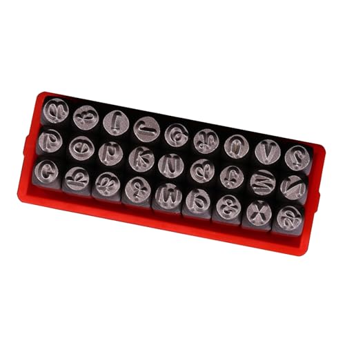 Dawutocap Metall Buchstaben Punches Prägewerkzeug 3mm Leder Nummernbuchstaben Stempel Stempelwerkzeug Für Ledergraven Schmuck Die Stahlstamper Zum Scrapbooking Machen von Dawutocap