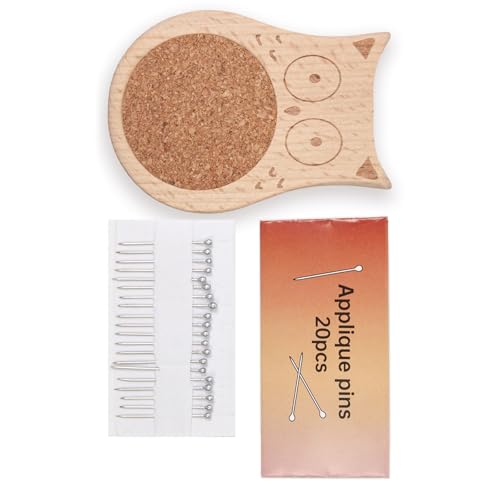 Dawutocap Nadelkissen in Tierform, Nadelkissen, Holz, Nadel-Organizer, Nähen für Schneidern, Quilten, Handarbeiten, dekoratives Nähwerkzeug von Dawutocap