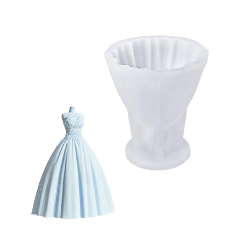 Delicate 3D Spitzen Hochzeitskleid Kerzen Accessoire Form Aus Flexiblem Silikon Für Einfache Veröffentlichung Und Vielseitiger Gebrauch Delicate 3D Spitzen Hochzeitskleid Kerzen Accessoire Form Aus Flexiblem Silikon Für Einfache Veröffentlichung Und Vielseitiger Gebrauch von Dawutocap