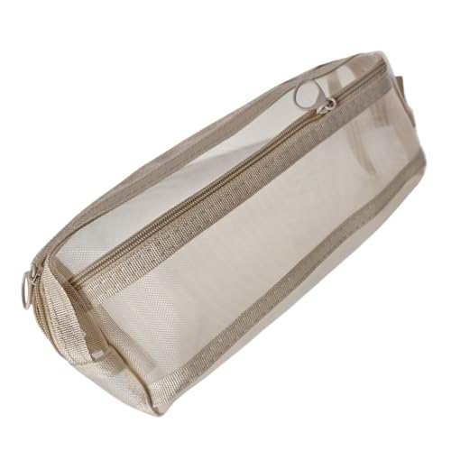 Federmäppchen mit doppelschichtigem Netzstoff, großes Fassungsvermögen, transparent, für Studenten, transparent, doppellagig, Netztasche für Schüler Federmäppchen mit doppelschichtigem Netzstoff, großes Fassungsvermögen, transparent, für Studenten, transparent, doppellagig, Netztasche für Schüler von Dawutocap