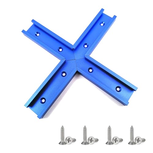 Gleitschiene, 4 Stück, Holzbearbeitungsschiene, 76 mm, Aluminiumlegierung mit 8 Schrauben, geeignet für präzise Handwerksarbeiten Gleitschiene, 4 Stück, Holzbearbeitungsschiene, 76 mm, Aluminiumlegierung mit 8 Schrauben, geeignet für präzise Handwerksarbeiten von Dawutocap