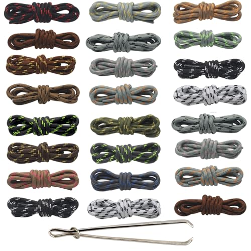 24 Stück Kordel für Jogginghose, Kordel für Hoodie, Kordelband für Hosen, Hosen Kordel, mit Durchziehnadel, Passend für Hoodies, Jogginghosen, Jacken, Sneaker, Handtaschen (Kombination 3) von Dawwoti