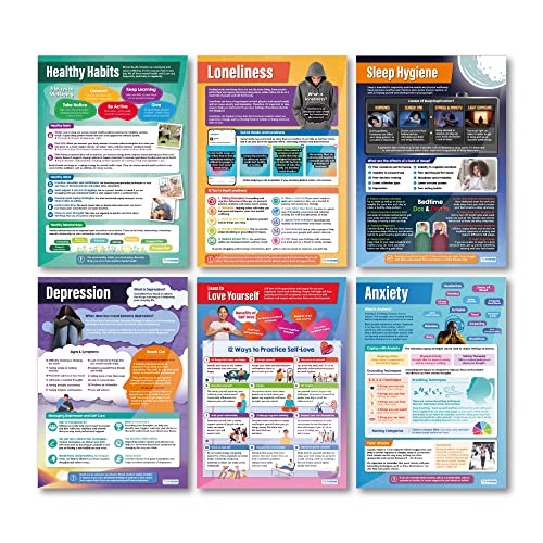 Daydream Education Klassenzimmer-Poster für psychische Gesundheit, extra groß, 83,8 x 59,7 cm, laminiert, Angst, Therapie und motivierende Klassenzimmer-Dekoration, Wandposter Daydream Education Klassenzimmer-Poster für psychische Gesundheit, extra groß, 83,8 x 59,7 cm, laminiert, Angst, Therapie und motivierende Klassenzimmer-Dekoration, Wandposter von Daydream Education