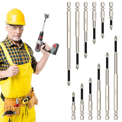 Dayinkes Hochmagnetischer Schraubendreher-Bohrer-Bit-Satz, Anti-Rutsch-Magnet-Schraubendreher-Bits, Mit Schnellwechsel-Präzisionsspitzen 25-150mm Satz, High-Magnetic Screwdriver Drill Bit Dayinkes Hochmagnetischer Schraubendreher-Bohrer-Bit-Satz, Anti-Rutsch-Magnet-Schraubendreher-Bits, Mit Schnellwechsel-Präzisionsspitzen 25-150mm Satz, High-Magnetic Screwdriver Drill Bit von Dayinkes
