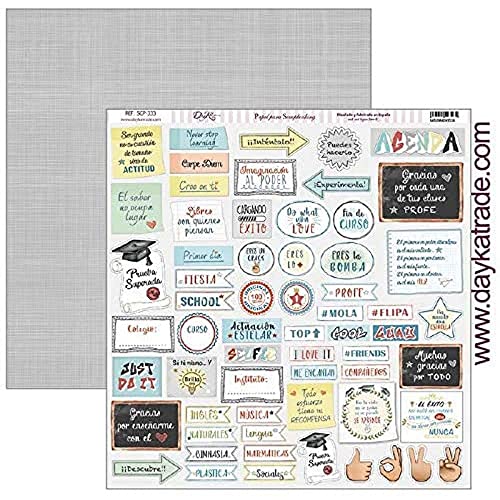 Dayka Trade Scrapbooking-Papier Dayka Texte und Sprüche 30,5 x 31,5 cm, bunt, Regular Dayka Trade Scrapbooking-Papier Dayka Texte und Sprüche 30,5 x 31,5 cm, bunt, Regular von Dayka Trade