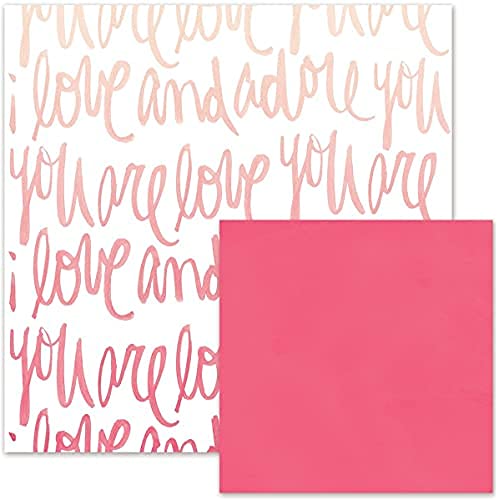 Love Notes Double-Sided Cardstock 12"X12"-Love & Adore von We R Memory Keepers