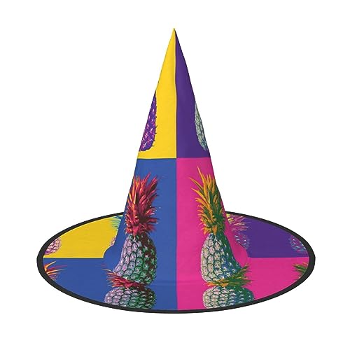Buntes Ananas-Muster, Halloween-Hut, Halloween-Dekoration, Karnevals-Zubehör, Dekoration für Gartenparty im Freien Buntes Ananas-Muster, Halloween-Hut, Halloween-Dekoration, Karnevals-Zubehör, Dekoration für Gartenparty im Freien von Dayobob