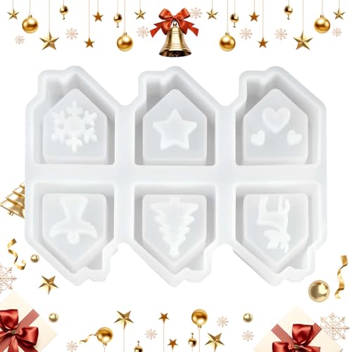 Dayysiuy Weihnachts Silikon Formen,Weihnachts Kerzenherstellung Haus Form Mit 6 Hohlräumen - Wiederverwendbare Gussformen Für Anfänger Frauen Mädchen Kerzen Epoxidharz Schokolade Dayysiuy Weihnachts Silikon Formen,Weihnachts Kerzenherstellung Haus Form Mit 6 Hohlräumen - Wiederverwendbare Gussformen Für Anfänger Frauen Mädchen Kerzen Epoxidharz Schokolade von Dayysiuy