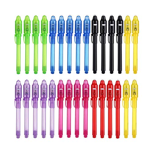 DazSpirit 30 Stück Geheimstift mit UV Licht Kinder, Mitgebsel Kindergeburtstag Zauberstifte Kinder zum Schreiben Geheimer Nachrichten, UV Stift für Gastgeschenke, Kindergeburtstag, Mitgebsel DazSpirit 30 Stück Geheimstift mit UV Licht Kinder, Mitgebsel Kindergeburtstag Zauberstifte Kinder zum Schreiben Geheimer Nachrichten, UV Stift für Gastgeschenke, Kindergeburtstag, Mitgebsel von DazSpirit
