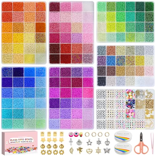 Dazhqp 3mm 24 Farben Für Armbänder,Armbänder Selber Machen Mit Glasperlen, Perlen Set Zum Auffädeln,Perlenset für Weihnachten Partys Kinder Feiertage DIY Bracelet Making Kit Halsketten Handwerk Dazhqp 3mm 24 Farben Für Armbänder,Armbänder Selber Machen Mit Glasperlen, Perlen Set Zum Auffädeln,Perlenset für Weihnachten Partys Kinder Feiertage DIY Bracelet Making Kit Halsketten Handwerk von Dazhqp