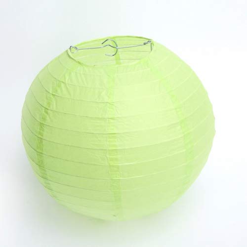 10 Stücke Papierlaterne Laterne Deko Feier Lampions Papierlampen 8"(20cm) (frucht grün) von Dazone