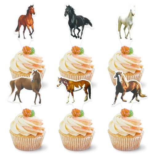 DazzJoy Tortendeko Pferde Deko Geburtstag,36 Stück Pferde Cake Topper,Cupcake Toppers Pferde,Tortenaufleger Pferd für Babyparty,Kuchen Deko Pferde Kindergeburtstag,Pferd Kuchendeko Geburtstag DazzJoy Tortendeko Pferde Deko Geburtstag,36 Stück Pferde Cake Topper,Cupcake Toppers Pferde,Tortenaufleger Pferd für Babyparty,Kuchen Deko Pferde Kindergeburtstag,Pferd Kuchendeko Geburtstag von Dazzjoy