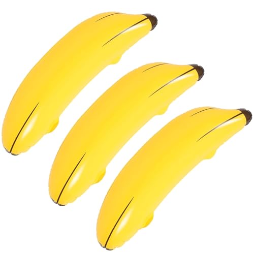 DazzJoy Hawaii Deko Aufblasbare Bananen Ballons, 3 Stück Aufblasbar Banane Luftballons Geburtstag, Aufblasbarer Bananen Spielzeug für Hawaii Party Deko, Junggesellenabschied, Kindergeburtstag Deko DazzJoy Hawaii Deko Aufblasbare Bananen Ballons, 3 Stück Aufblasbar Banane Luftballons Geburtstag, Aufblasbarer Bananen Spielzeug für Hawaii Party Deko, Junggesellenabschied, Kindergeburtstag Deko von Dazzjoy