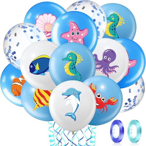 DazzJoy 20 Stück Meerestiere Luftballons von Dazzjoy
