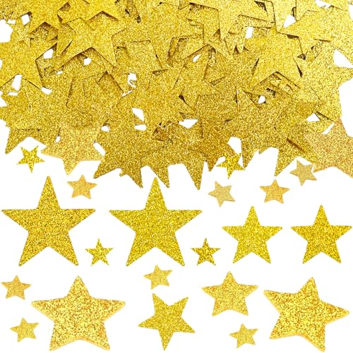 DazzJoy 200 Stück Glitzer Streudeko Sterne Konfetti Weihnachten 1-3cm,3 Größen Sterne Deko Gold,Weihnachtskonfetti Deko Sterne, Glitzersterne Streudeko Silvester,Pailletten Stern Tischdeko Streusterne DazzJoy 200 Stück Glitzer Streudeko Sterne Konfetti Weihnachten 1-3cm,3 Größen Sterne Deko Gold,Weihnachtskonfetti Deko Sterne, Glitzersterne Streudeko Silvester,Pailletten Stern Tischdeko Streusterne von Dazzjoy