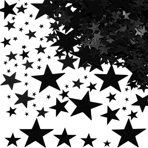 DazzJoy 6000 Stück Glitzer Streudeko Sterne Konfetti Weihnachten, 4 Größen Sterne Deko Schwarz, Weihnachtskonfetti Deko Sterne, Glitzersterne Streudeko Silvester,Pailletten Stern Tischdeko Streusterne DazzJoy 6000 Stück Glitzer Streudeko Sterne Konfetti Weihnachten, 4 Größen Sterne Deko Schwarz, Weihnachtskonfetti Deko Sterne, Glitzersterne Streudeko Silvester,Pailletten Stern Tischdeko Streusterne von Dazzjoy