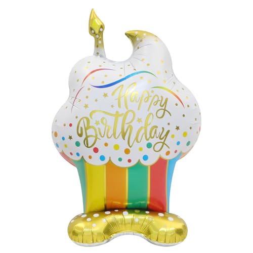 DazzJoy Happy Birthday Ballon Stehend, XXL Luftballon Happy Birthday, Luftballons Geburtstag Stehend, Folienballon Happy Birthday Stehender, Torten Geburtstagsballons für Kindergeburtstag Deko DazzJoy Happy Birthday Ballon Stehend, XXL Luftballon Happy Birthday, Luftballons Geburtstag Stehend, Folienballon Happy Birthday Stehender, Torten Geburtstagsballons für Kindergeburtstag Deko von Dazzjoy