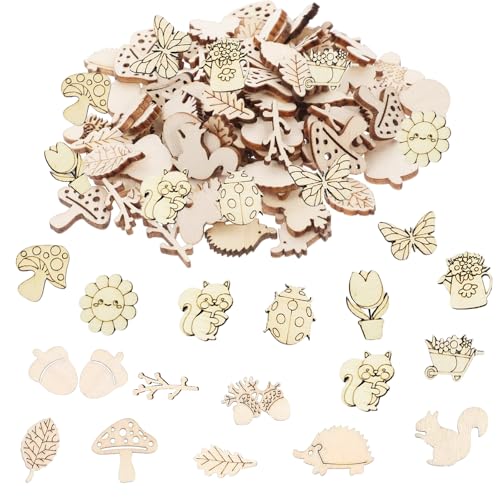 DazzJoy Holztiere Konfetti Wald Deko, 100 Stück Streudeko Holz Tiere Tischdeko,Waldtiere Geburtstag Deko, Holzblumen Eichhörnchen Pilz Holzfiguren Deko Wald, Holzstücke zum Basteln für Frühling,Herbst DazzJoy Holztiere Konfetti Wald Deko, 100 Stück Streudeko Holz Tiere Tischdeko,Waldtiere Geburtstag Deko, Holzblumen Eichhörnchen Pilz Holzfiguren Deko Wald, Holzstücke zum Basteln für Frühling,Herbst von Dazzjoy