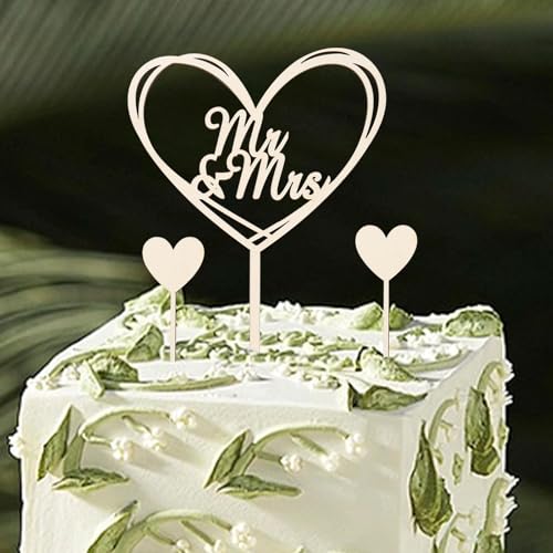 DazzJoy Mr & Mrs Deko Hochzeit Torte,Holz Cake Topper Hochzeit,3 Stück Tortendeko Hochzeitstorte Deko,Cake Topper Mr und Mrs Tortenstecker,Herz Kuchendeko Verlobung Jubiläum Antrag DazzJoy Mr & Mrs Deko Hochzeit Torte,Holz Cake Topper Hochzeit,3 Stück Tortendeko Hochzeitstorte Deko,Cake Topper Mr und Mrs Tortenstecker,Herz Kuchendeko Verlobung Jubiläum Antrag von Dazzjoy