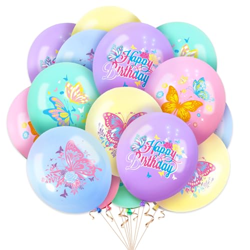 DazzJoy 15 Stück Schmetterling Luftballon Tiere Ballons Bunte, Schmetterling Ballon, Schmetterlinge Luftballons Geburtstag Deko, Schmetterlinge Helium Ballons für Party Deko Geburtstag Mädchen Junge DazzJoy 15 Stück Schmetterling Luftballon Tiere Ballons Bunte, Schmetterling Ballon, Schmetterlinge Luftballons Geburtstag Deko, Schmetterlinge Helium Ballons für Party Deko Geburtstag Mädchen Junge von Dazzjoy