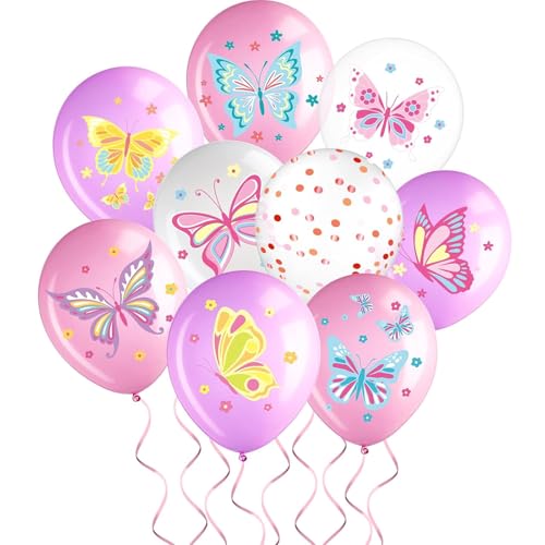 DazzJoy 18 Stück Schmetterling Luftballon Rosa, Schmetterling Ballon, Schmetterlinge Luftballons Geburtstag Deko, Schmetterlinge Helium Ballons für Deko Geburtstag Mädchen, Prinzessin Geburtstag Deko DazzJoy 18 Stück Schmetterling Luftballon Rosa, Schmetterling Ballon, Schmetterlinge Luftballons Geburtstag Deko, Schmetterlinge Helium Ballons für Deko Geburtstag Mädchen, Prinzessin Geburtstag Deko von Dazzjoy