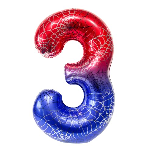 DazzJoy Spider Geburtstagsdeko 3 Jahre Junge, Spidey Luftballons Geburtstag 3 Jahre Junge, Spinnen 40 Zoll 3 Luftballons Zahl, Spinnen Deko 3. Geburtstag Junge, Spider Zahlenballon 3 DazzJoy Spider Geburtstagsdeko 3 Jahre Junge, Spidey Luftballons Geburtstag 3 Jahre Junge, Spinnen 40 Zoll 3 Luftballons Zahl, Spinnen Deko 3. Geburtstag Junge, Spider Zahlenballon 3 von Dazzjoy