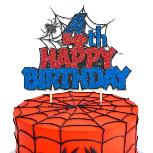 DazzJoy Spider Happy Birthday Tortendeko (4) von Dazzjoy