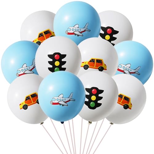 DazzJoy 30 Stück Verkehrsschild Ampel Auto Flugzeuge Luftballons Geburtstag, Verkehrsampel Ampel Auto Flugzeuge Helium Ballons, Verkehrsschilder Helium Ballon für Auto Party Deko, Kindergeburtstag DazzJoy 30 Stück Verkehrsschild Ampel Auto Flugzeuge Luftballons Geburtstag, Verkehrsampel Ampel Auto Flugzeuge Helium Ballons, Verkehrsschilder Helium Ballon für Auto Party Deko, Kindergeburtstag von Dazzjoy