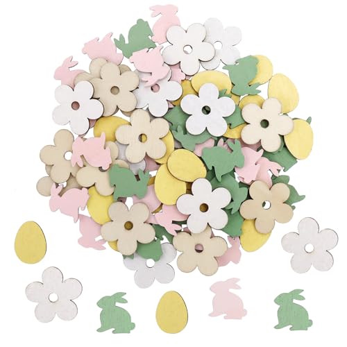 Dazzjoy Holz Konfetti Ostern Deko mit Klebeband, 70 Stk Holzhasen Ostereier Deko Ostern, Holzblumen Streudeko Oster Deko,Holzeier Streudeko Frühling,Osterkonfetti Tischdeko,Deko für Ostern zum Basteln Dazzjoy Holz Konfetti Ostern Deko mit Klebeband, 70 Stk Holzhasen Ostereier Deko Ostern, Holzblumen Streudeko Oster Deko,Holzeier Streudeko Frühling,Osterkonfetti Tischdeko,Deko für Ostern zum Basteln von Dazzjoy