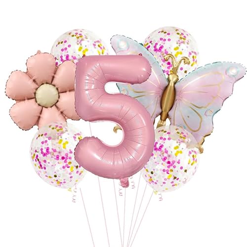 Schmetterlinge Deko Luftballon Geburtstag Mädchen (5) von Dazzjoy