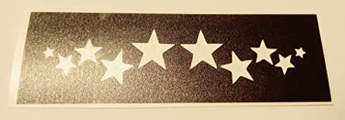10 x Sterne Armband Schablonen für temporäre Glitzer und Airbrush Tattoos von Dazzle Glitter Tattoos