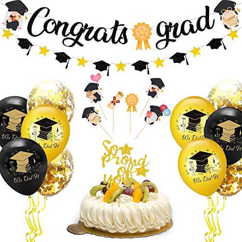 Bachelor Abschluss Geschenk Graduation Deko Prüfung Bestanden Deko Herzlichen Glückwunsch Girlande Abschluss Kuchen Topper und Abschlussfeier Luftballons für Graduierung Party Dekoration 20 Stück Bachelor Abschluss Geschenk Graduation Deko Prüfung Bestanden Deko Herzlichen Glückwunsch Girlande Abschluss Kuchen Topper und Abschlussfeier Luftballons für Graduierung Party Dekoration 20 Stück von Dbuwqips