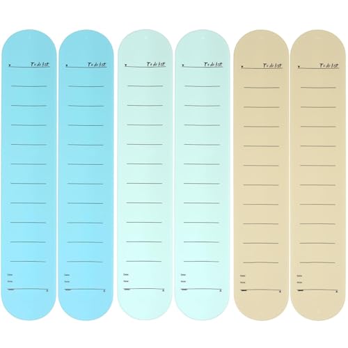 6pcs Notizbänder, wasserdichte wiederverwendbare Aufgaben-Listen-Memo-Erinnerungs Armband mit Lineal, tragbares tragbares Silikon-Slap-Armband- für Besprechungen, Krankenschwestern und Ar von Dbvnnsy