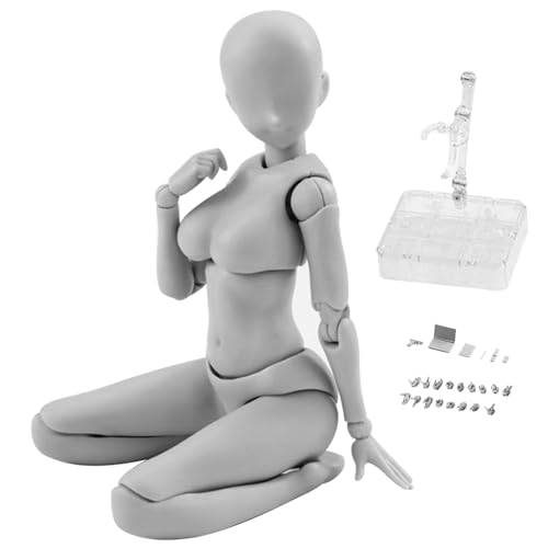 Mini Manikin Körper, bewegliche Gesten PVC Leichte Zeichnung Manikins, Ständer Actionfigur Spielzeug Puppenkörper-Chan-Set mit Stütze zum Skizzieren, Malen, Zeichnen von Frauen Mini Manikin Körper, bewegliche Gesten PVC Leichte Zeichnung Manikins, Ständer Actionfigur Spielzeug Puppenkörper-Chan-Set mit Stütze zum Skizzieren, Malen, Zeichnen von Frauen von Dbvnnsy