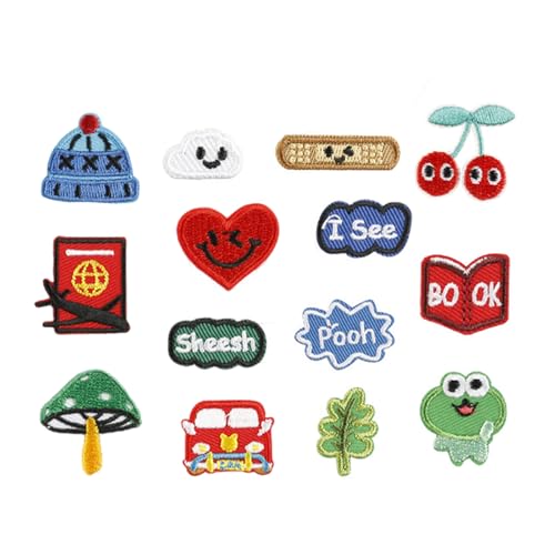 14 PCs Herz Gestickte Patches Buch Nähflecken Eisen Auf Flecken Applique Flecken Auf Flecken Für Kleider Nähen 14 PCs Herz Gestickte Patches Buch Nähflecken Eisen Auf Flecken Applique Flecken Auf Flecken Für Kleider Nähen von Dcaknri