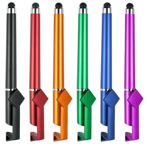3-in-1-Touchscreen-Stift mit Kugelschreiber-Handyhalterung für Handys, Tablets, Touchscreen-Geräte, Künstler, Skizzieren, 12 Stück 3-in-1-Touchscreen-Stift mit Kugelschreiber-Handyhalterung für Handys, Tablets, Touchscreen-Geräte, Künstler, Skizzieren, 12 Stück von Dcaknri
