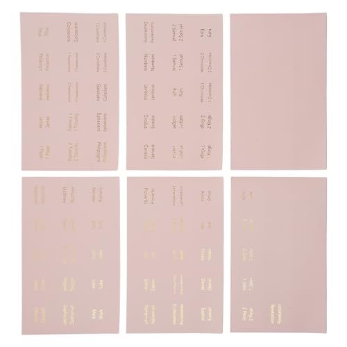 6 Blätter Bibelindizes Tabs Beschriftungen Laminated Decorative Journaling Supplies 6 Blätter Bibelindizes Tabs Beschriftungen Laminated Decorative Journaling Supplies von Dcaknri