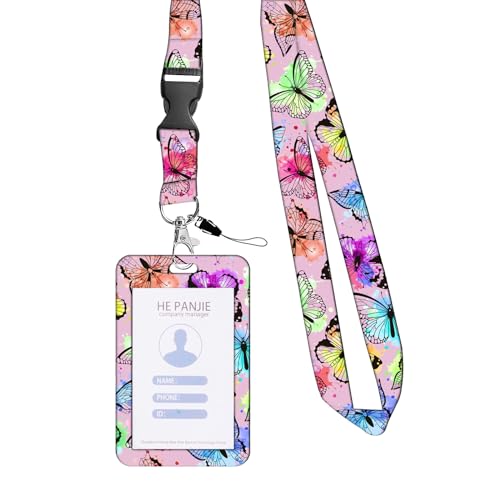 Butterfly Retractable Badge Reels & Name Card Holder Mit Lanyard Für Student Badge Holder Mit Einziehbaren Rollen Clip Travel Wesentliche Butterfly Retractable Badge Reels & Name Card Holder Mit Lanyard Für Student Badge Holder Mit Einziehbaren Rollen Clip Travel Wesentliche von Dcaknri
