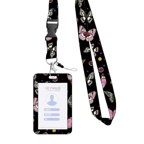 Butterfly Retractable Badge Reels & Name Card Holder Mit Lanyard Für Student Badge Holder Mit Einziehbaren Rollen Clip Travel Wesentliche Butterfly Retractable Badge Reels & Name Card Holder Mit Lanyard Für Student Badge Holder Mit Einziehbaren Rollen Clip Travel Wesentliche von Dcaknri
