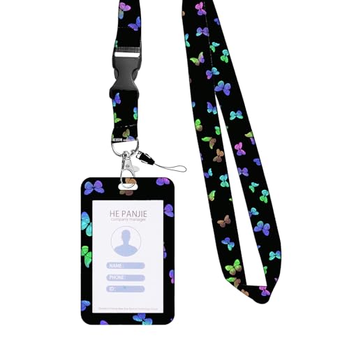 Butterfly Retractable Badge Reels & Name Card Holder Mit Lanyard Für Student Badge Holder Mit Einziehbaren Rollen Clip Travel Wesentliche Butterfly Retractable Badge Reels & Name Card Holder Mit Lanyard Für Student Badge Holder Mit Einziehbaren Rollen Clip Travel Wesentliche von Dcaknri