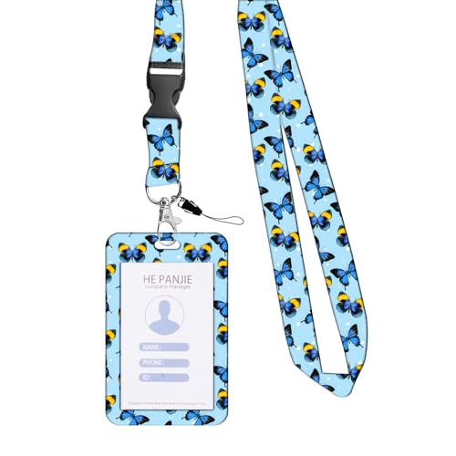 Butterfly Retractable Badge Reels & Name Card Holder Mit Lanyard Für Student Badge Holder Mit Einziehbaren Rollen Clip Travel Wesentliche Butterfly Retractable Badge Reels & Name Card Holder Mit Lanyard Für Student Badge Holder Mit Einziehbaren Rollen Clip Travel Wesentliche von Dcaknri