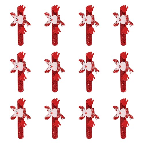 Dcaknri 12 x Weihnachts-/Urlaubsarmbänder für Kinder und Erwachsene, Weihnachtsstrumpffüller, Weihnachtsmann-Handbänder für Veranstaltungen Dcaknri 12 x Weihnachts-/Urlaubsarmbänder für Kinder und Erwachsene, Weihnachtsstrumpffüller, Weihnachtsmann-Handbänder für Veranstaltungen von Dcaknri