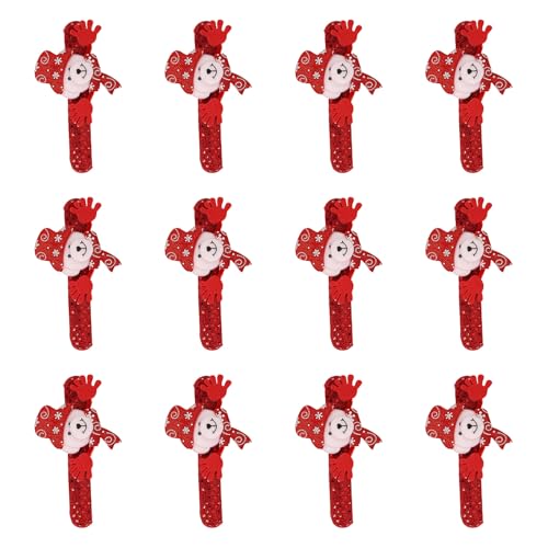 Dcaknri 12 x Weihnachts-/Urlaubsarmbänder für Kinder und Erwachsene, Weihnachtsstrumpffüller, Weihnachtsmann-Handbänder für Veranstaltungen Dcaknri 12 x Weihnachts-/Urlaubsarmbänder für Kinder und Erwachsene, Weihnachtsstrumpffüller, Weihnachtsmann-Handbänder für Veranstaltungen von Dcaknri