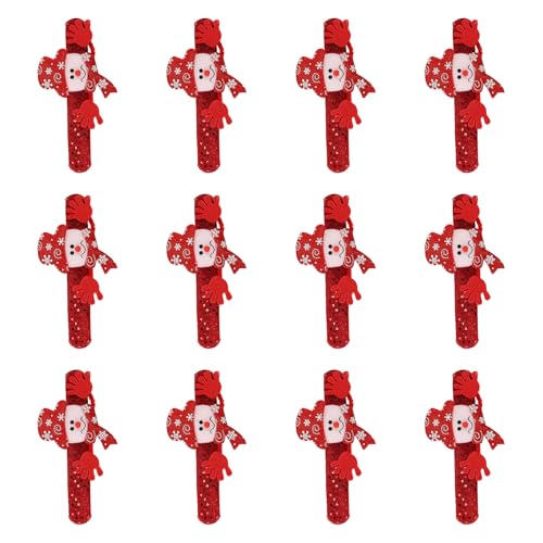 Dcaknri 12 x Weihnachts-/Urlaubsarmbänder für Kinder und Erwachsene, Weihnachtsstrumpffüller, Weihnachtsmann-Handbänder für Veranstaltungen Dcaknri 12 x Weihnachts-/Urlaubsarmbänder für Kinder und Erwachsene, Weihnachtsstrumpffüller, Weihnachtsmann-Handbänder für Veranstaltungen von Dcaknri