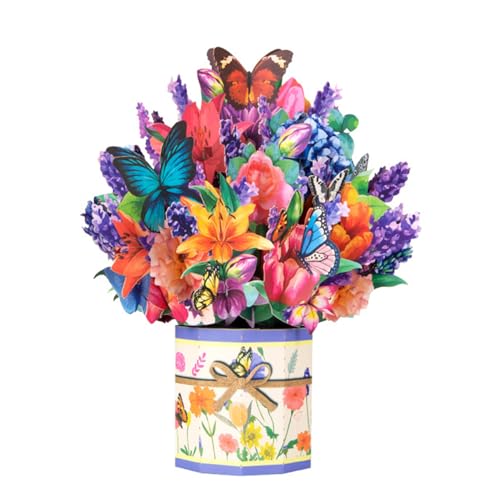 Dcaknri Festives 3d Flower Greetings Karten Kreative Schmetterlingsfestkarten Karten Happy Mutter Tagskarten Für Mom Festival Geschenk von Dcaknri