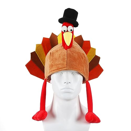Dcaknri Lustiger Karneval Hühnerbein Hut Weihnachten Thanksgiving Dekoration Truthahn Hut Karneval Hut Party Festlich Lustige Hüte von Dcaknri